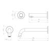 wall spout soap disp tech drawing 2